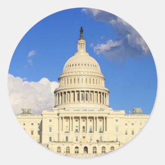 US Capitol Building, Washington DC, USA Classic Round Sticker