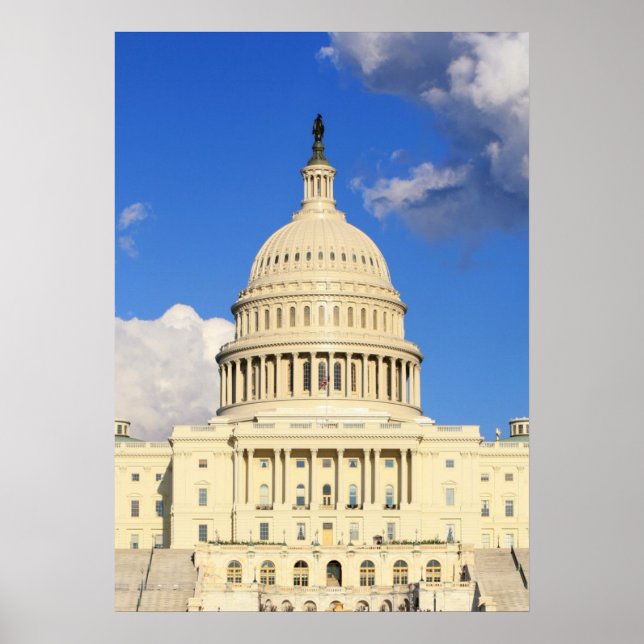 US Capitol Building, Washington DC, USA Poster (Front)