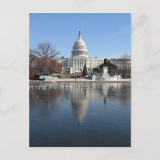US Capitol building winter picture Postcard
