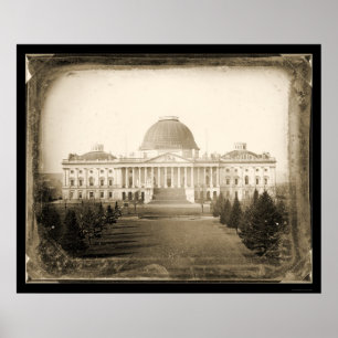 US Capitol DC Daguerreotype 1846 Poster