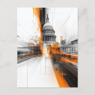 US Capitol Washington DC Cityscape Card