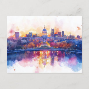 US Capitol Washington DC Holiday Postcard