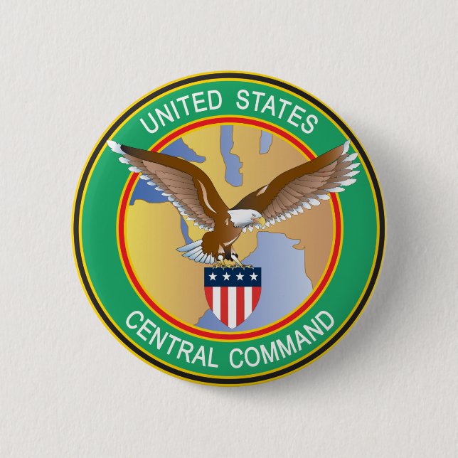 US Central Command CENTCOM 6 Cm Round Badge (Front)