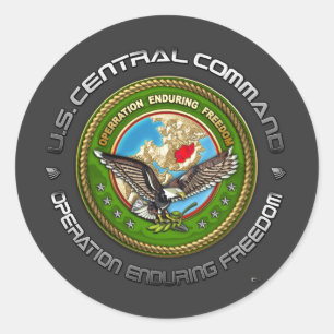 US Central Command – OEF-A Classic Round Sticker