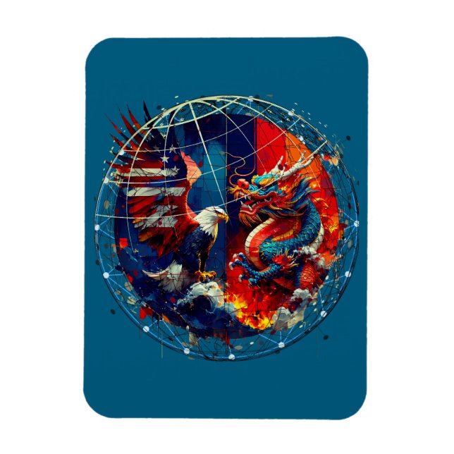 US-China  Magnet (Vertical)