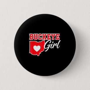 Us Cities Buckeye Girl Ohio Home Heart State 6 Cm Round Badge