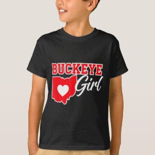 Us Cities Buckeye Girl Ohio Home Heart State T-Shirt