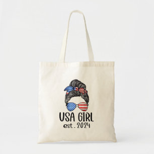 Us Citizen Est 2024 New Citizenship American Usa G Tote Bag