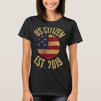 Us Citizenship 2019 Gif American Flag Usa T-Shirt
