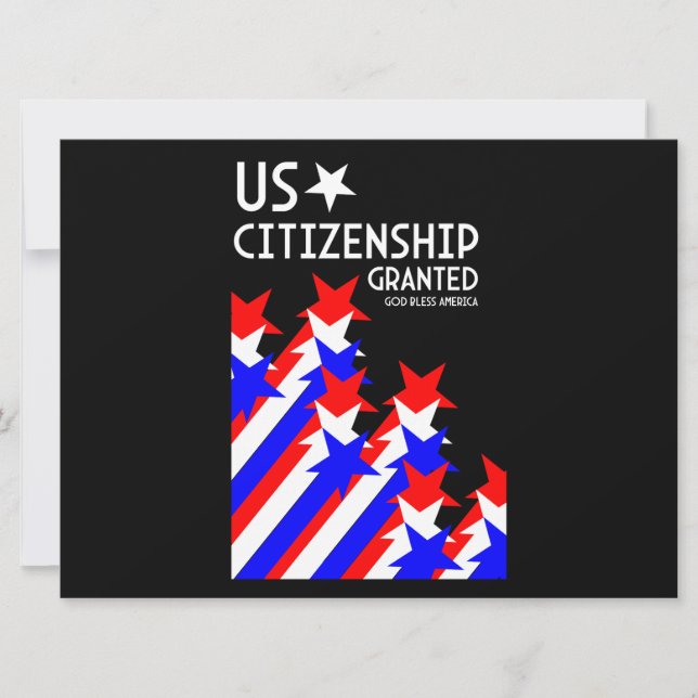 US Citizenship Granted Card (Front)