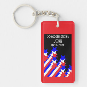 US Citizenship Granted Key Ring