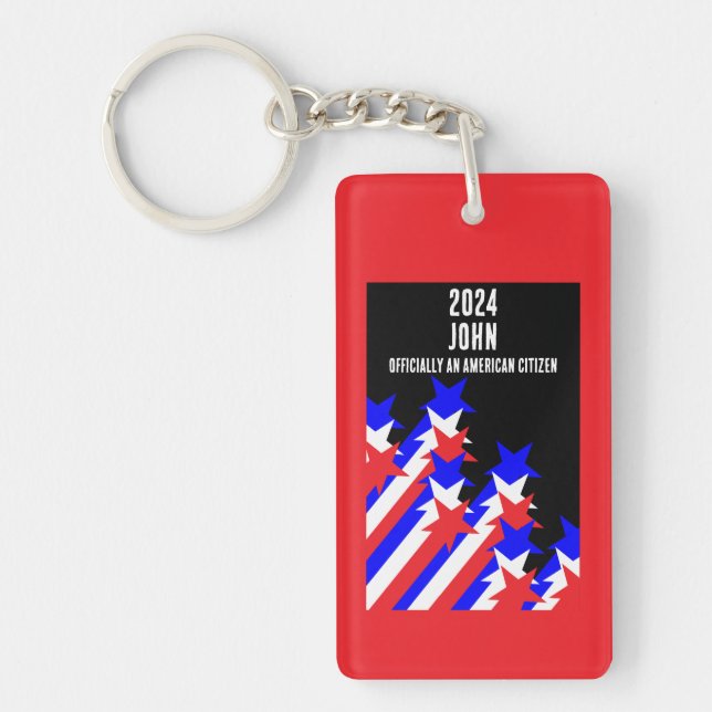 US Citizenship Granted Key Ring (Front)