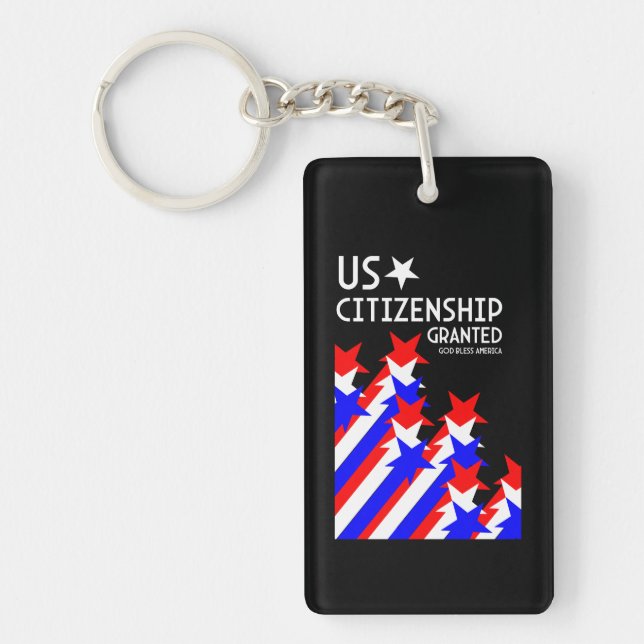 US Citizenship Granted Key Ring (Front)