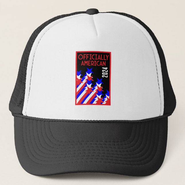 US Citizenship Granted Trucker Hat (Front)