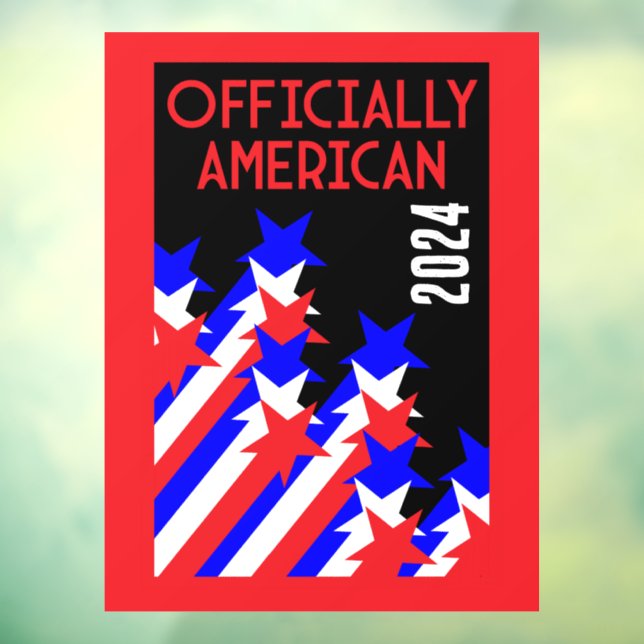 US Citizenship Granted Window Cling (Sheet 3)