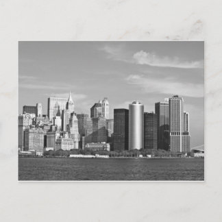 US Cityscape: New York Skyline #2 [Grayscale] Postcard