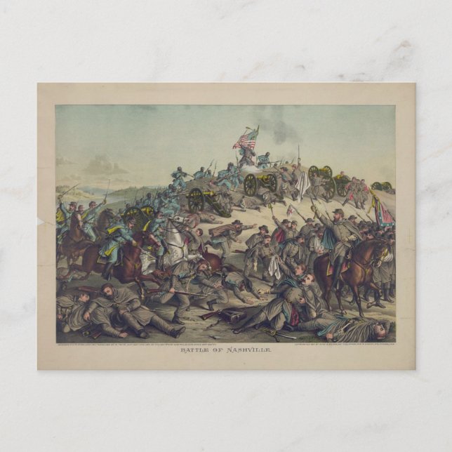 US Civil War: Battle of Nashville Postcard (Front)
