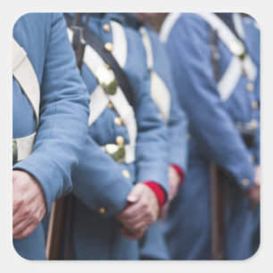 US Civil War-era Marines, military Square Sticker