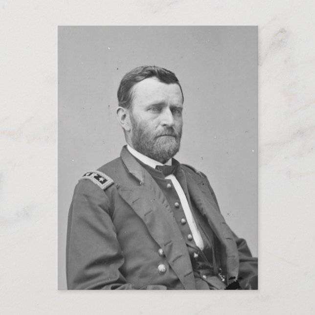 US Civil War: General Ulysses S Grant Postcard (Front)