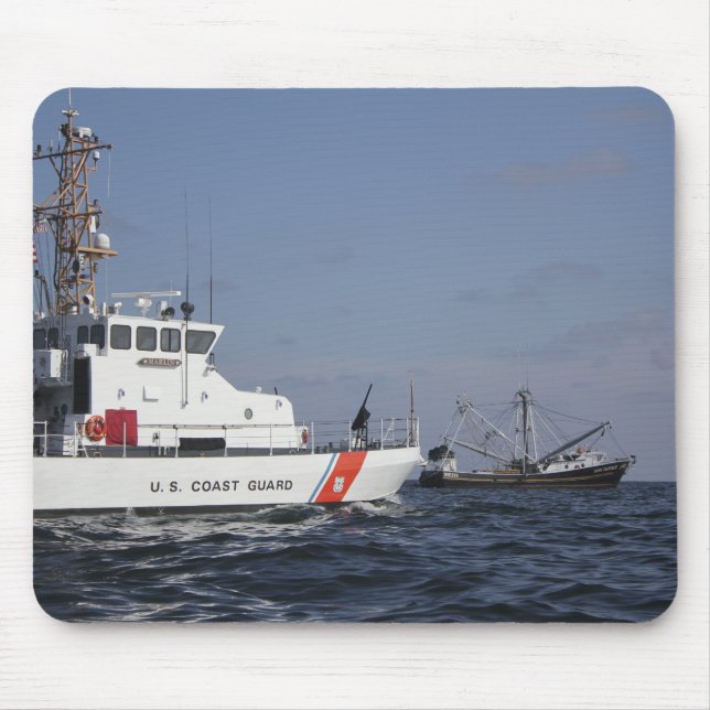US Coast Guard Cutter Marlin patrols the waters Mouse Mat (Front)