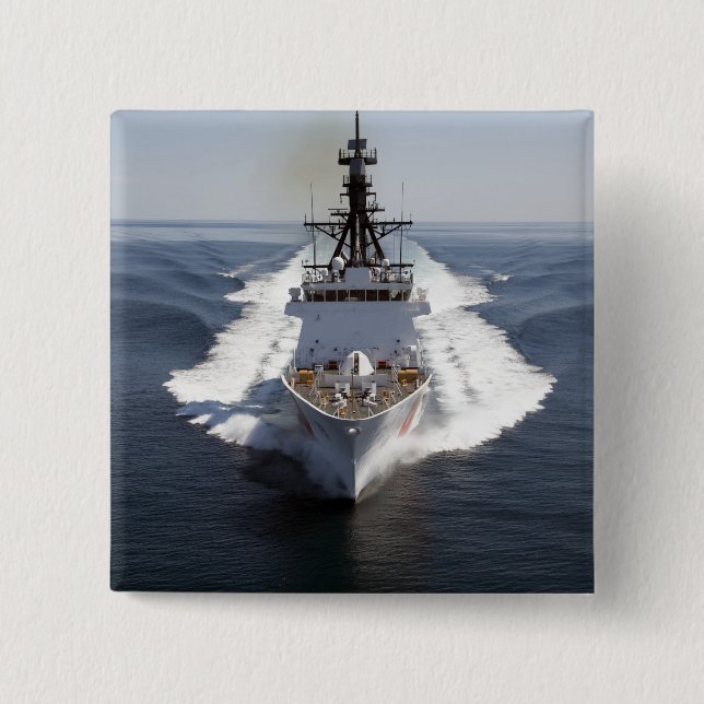 US Coast Guard Cutter Waesche 15 Cm Square Badge (Front)