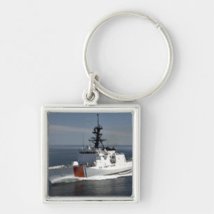 US Coast Guard Cutter Waesche 3 Key Ring