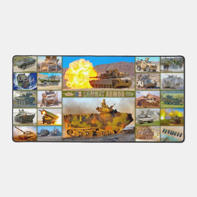 US COMBAT ARMOR “MONTAGE” DESK MAT (Front)