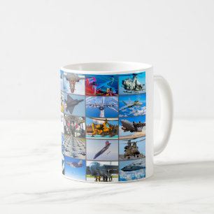 US COMBAT AVIATION “MONTAGE” COFFEE MUG