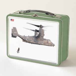 US COMBAT PERSONNEL METAL LUNCH BOX
