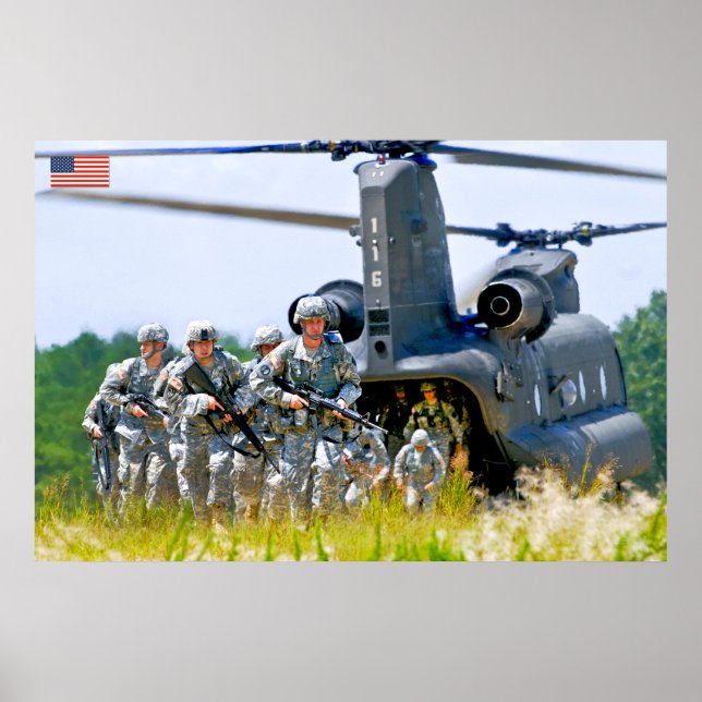US COMBAT PERSONNEL POSTER (Front)