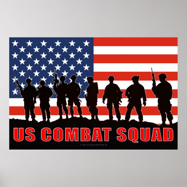 US COMBAT PERSONNEL POSTER (Front)