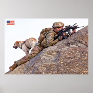 US COMBAT PERSONNEL POSTER