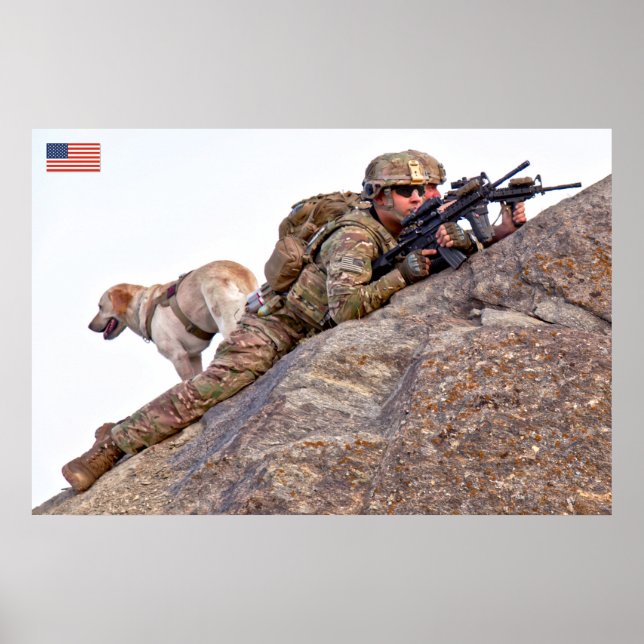US COMBAT PERSONNEL POSTER (Front)