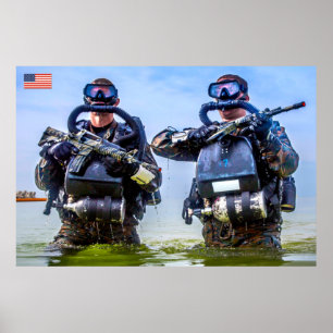 US COMBAT PERSONNEL POSTER