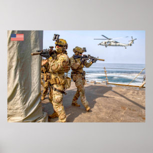 US COMBAT PERSONNEL POSTER