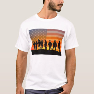 US COMBAT SQUAD FLAG T-Shirt