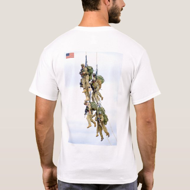 US COMBAT SQUAD - Helicopter Extraction T-Shirt (Back)