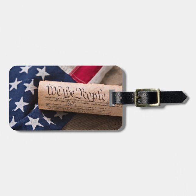 US Constitution Luggage Tag (Front Horizontal)