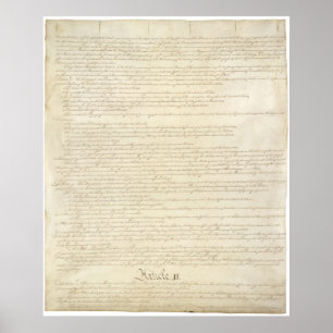 US. Constitution Page 2 Poster