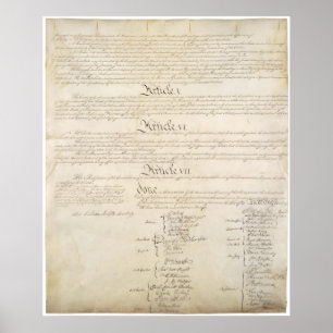 US. Constitution Page 4 Poster