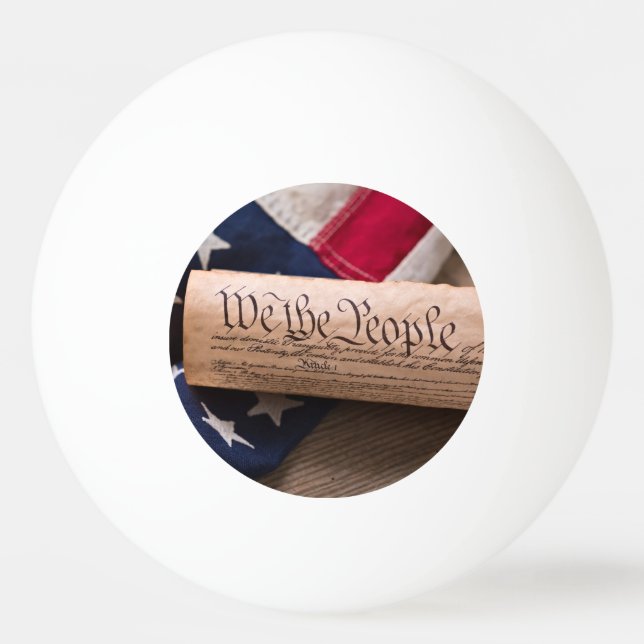 US Constitution Ping Pong Ball (Front)