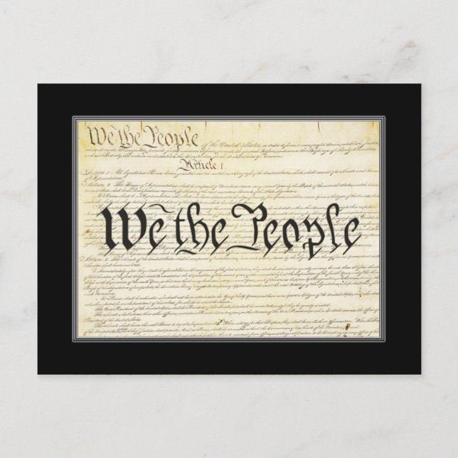 US Constitution Post Card (Front)