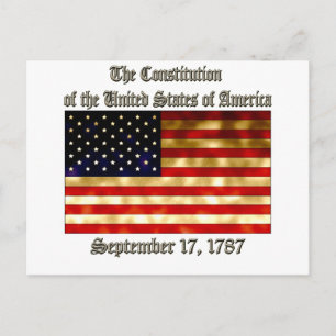 US Constitution Postcard