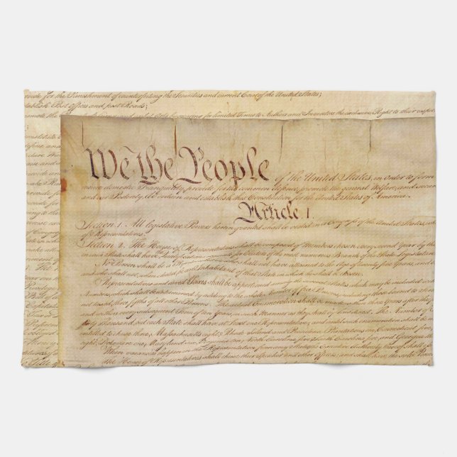 US CONSTITUTION TEA TOWEL (Horizontal)