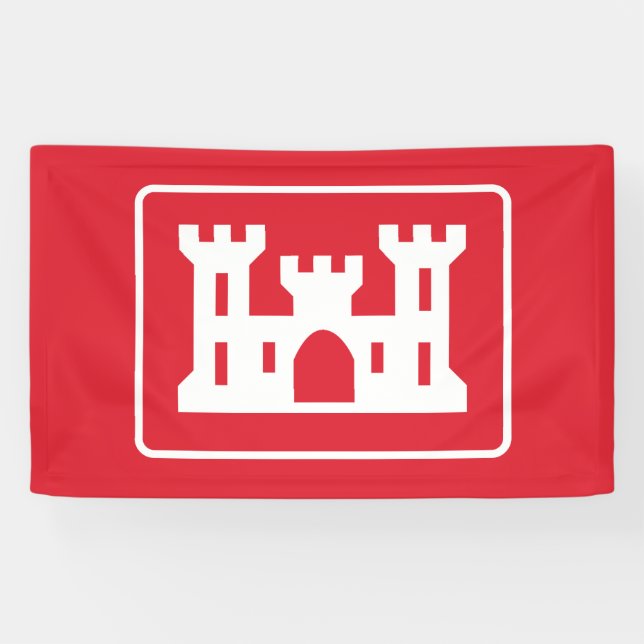 US Corps of Engineers DOD Military Banner (Horizontal)