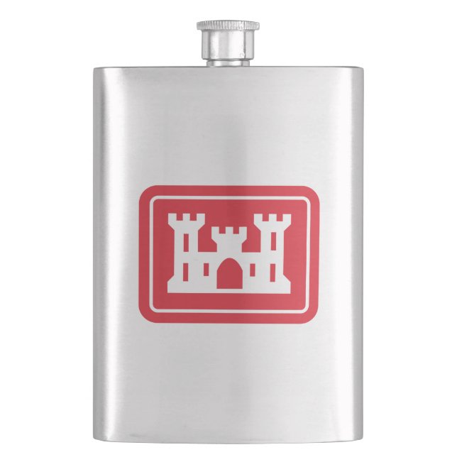 US Corps of Engineers DOD Military Hip Flask (Front)
