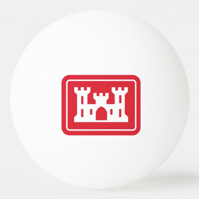 US Corps of Engineers DOD Military Ping Pong Ball (Front)
