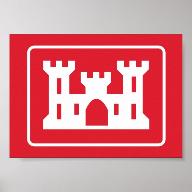 US Corps of Engineers DOD Military Poster (Front)