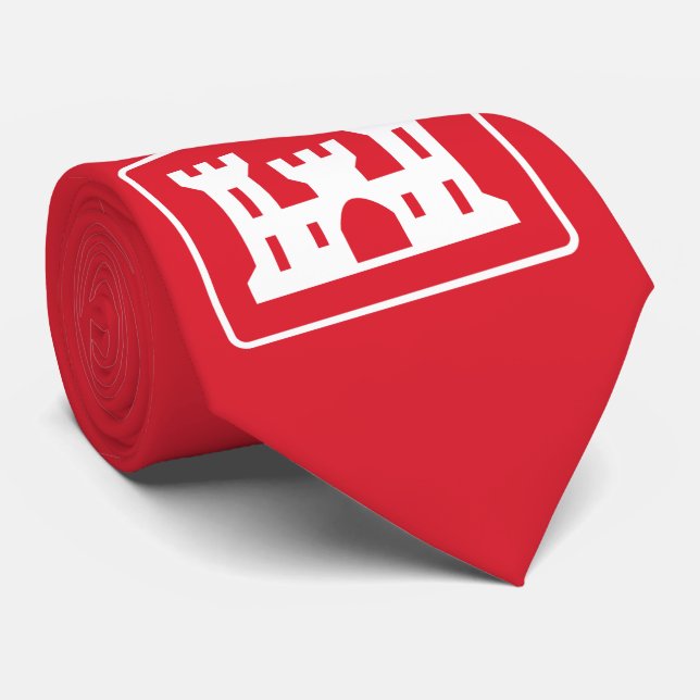 US Corps of Engineers DOD Military Tie (Rolled)