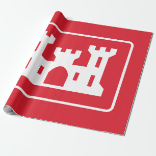 US Corps of Engineers DOD Military Wrapping Paper